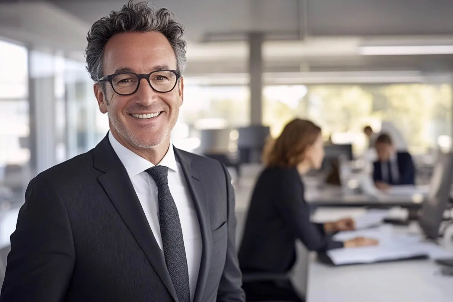 Geschäftsmann bei der Erstellung der Steuererklärung 2025